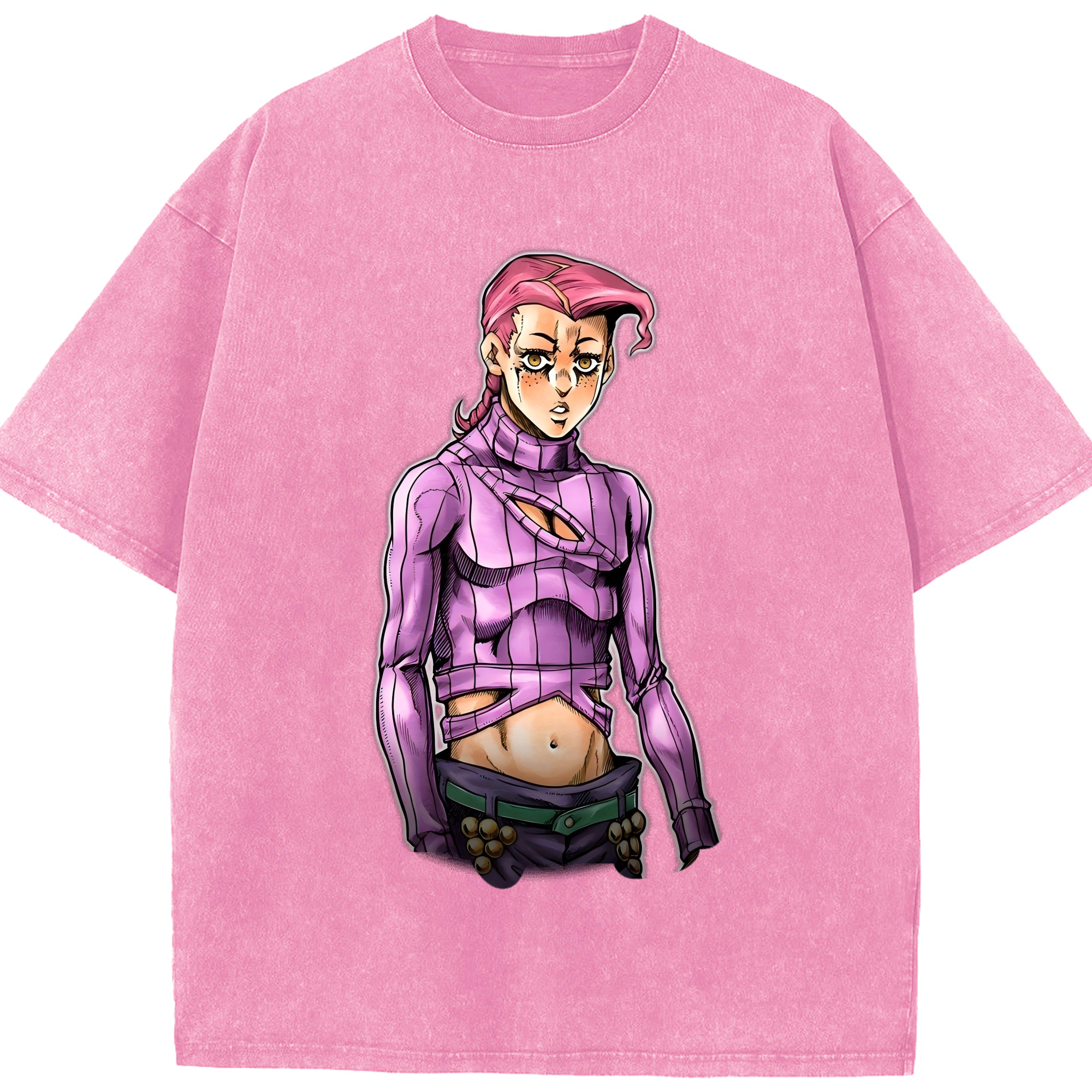 （画像用） ジョジョの奇妙な冒険 ビネガー?ドッピオ JoJo's Bizarre Adventure Vinegar Doppio 綿100% ヴィンテージ風 半袖Tシャツ（フロントプリント）